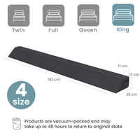 Giantex Full Bed Wedge Pillow for Headboard Gap, Headboard Pillow w/ 2 Storage Pockets