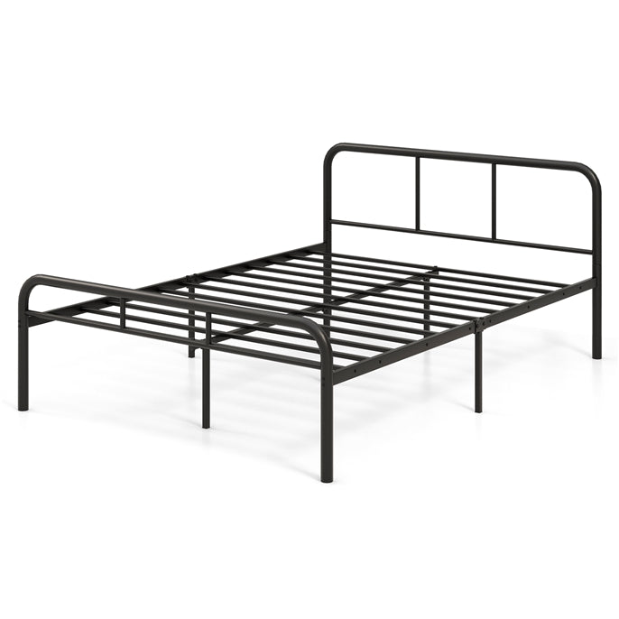 Giantex Double Bed Frame, Modern Metal Platform Bed with Headboard & Footboard