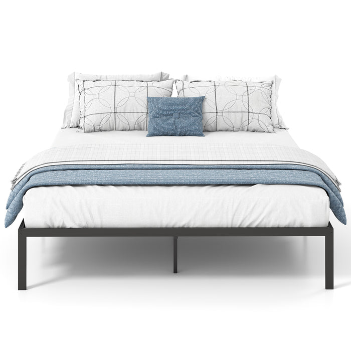 Metal Bed Frame, Platform Bed, Heavy Duty Support Slats Mattress Foundation