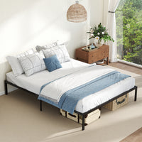 Metal Bed Frame, Platform Bed, Heavy Duty Support Slats Mattress Foundation