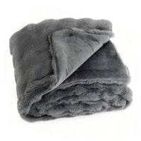 Luxury Faux Fur Throw Blanket for Bed Armchair Sofa