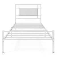 Giantex Metal Platform Bed with Headboard, Heavy-Duty Mattress Foundation