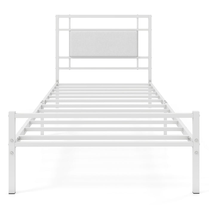 Giantex Metal Platform Bed with Headboard, Heavy-Duty Mattress Foundation