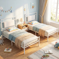 Giantex Metal Platform Bed with Headboard, Heavy-Duty Mattress Foundation