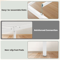 Giantex Metal Platform Bed with Headboard, Heavy-Duty Mattress Foundation