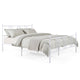 Queen Size Bed Frame, Metal Platform Mattress Foundation with Headboard and Footboard
