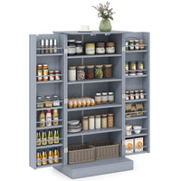 Giantex 120cm Kitchen Storage Cabinet, Freestanding Buffet Cupboards Sideboard