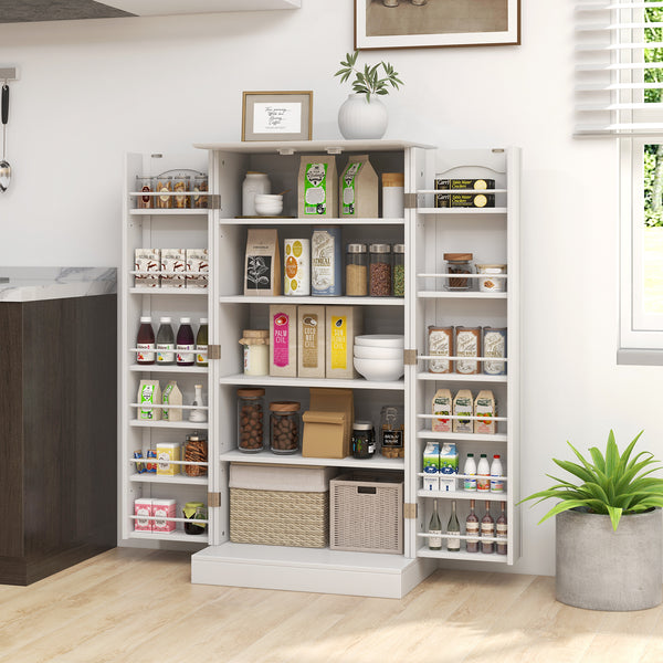 Giantex 120cm Kitchen Storage Cabinet, Freestanding Buffet Cupboards Sideboard