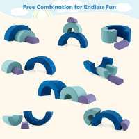Rainbow Arc Climber Playset, Foam Climbing Blocks with Machine Washable Covers