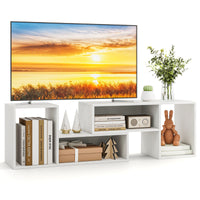 Wood TV Stands, 2 PCS TV Console Cabinets for TVs up to 55 Inches