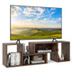Wood TV Stands, 2 PCS TV Console Cabinets for TVs up to 55 Inches