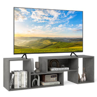 Wood TV Stands, 2 PCS TV Console Cabinets for TVs up to 55 Inches