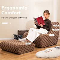 Bean Bag Chair with Ottoman Bean Bag Sofa Chair