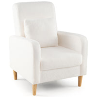Accent Chair, Modern Upholstered Sofa chair with Lumbar Pillow