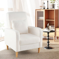 Accent Chair, Modern Upholstered Sofa chair with Lumbar Pillow