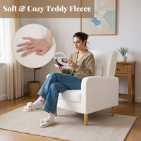 Accent Chair, Modern Upholstered Sofa chair with Lumbar Pillow