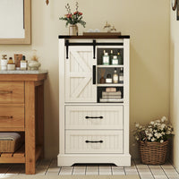 Farmhouse Bathroom Floor Cabinet, Freestanding Storage Cabinet