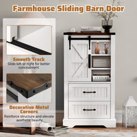 Farmhouse Bathroom Floor Cabinet, Freestanding Storage Cabinet
