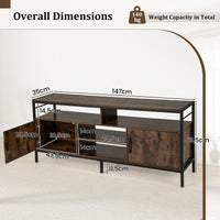 Giantex TV Stand for TVs up to 65”, 147cm TV Console Table