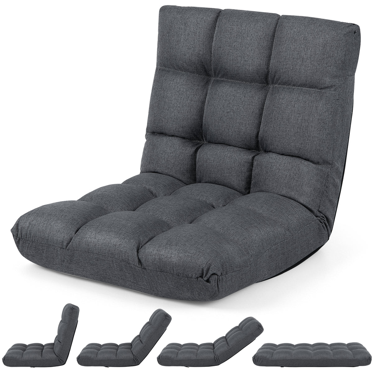 Giantex Adjustable 14-Position Memory Foam Floor Chair