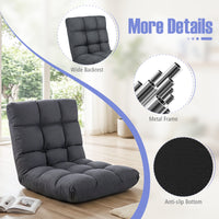 Giantex Adjustable 14-Position Memory Foam Floor Chair