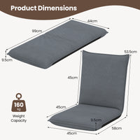 Giantex Floor Chair, Foldable Floor Chair w/Reclining Function