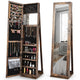 Giantex 2-in-1 Standing Jewelry Armoire w/ Higher Full Length Mirror, Lockable Jewelry Cabinet Organizer