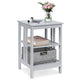 Giantex 3-Tier Nightstand, Side Table w/Reinforced Bars