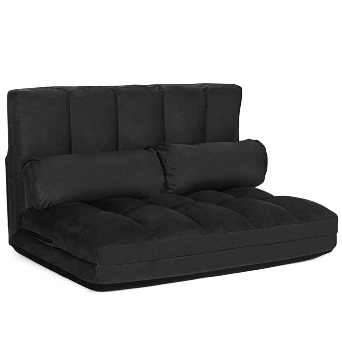 Giantex Adjustable Floor Sofa 6-Position Foldable Lazy Sofa Bed with Detachable Cloth Cover