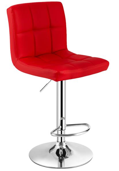 Bar Stool, Pub Swivel Barstool, W/ Backrest, PU Leather, Cushioned Seat, Adjustable Height, 360° Swivel, Comfortable Footrest