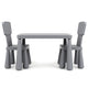 Kids Table and Chair Set, 3 Piece Children Activity Table for Reading