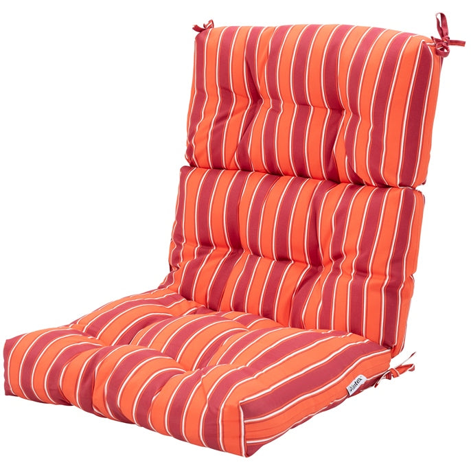 High Back Chair Cushion Patio Chair Seat Pads Non-slip Rope Belts Indoor Outdoor