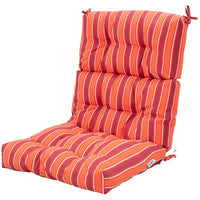 High Back Chair Cushion Patio Chair Seat Pads Non-slip Rope Belts Indoor Outdoor