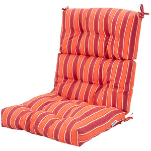 High Back Chair Cushion Patio Chair Seat Pads Non-slip Rope Belts Indoor Outdoor