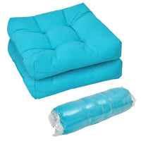 2 Pieces 50x50cm Outdoor Seat Cushions, Waterproof & Sun Protection for Indoor and Outdoor