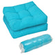 2 Pieces 50x50cm Outdoor Seat Cushions, Waterproof & Sun Protection for Indoor and Outdoor