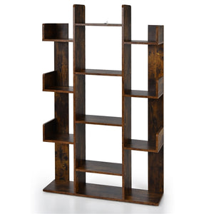 Giantex 141 cm Tall Bookcase with 13 Open Shelves