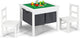2-in-1 Kids Activity Table and Chair Set with Storage