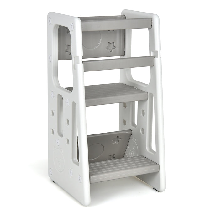 Kids Step Learning Stool with Double Safety Rails for Baby