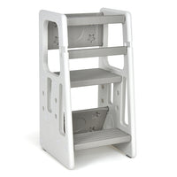 Kids Step Learning Stool with Double Safety Rails for Baby