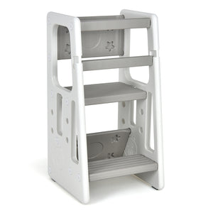 Kids Step Learning Stool with Double Safety Rails for Baby