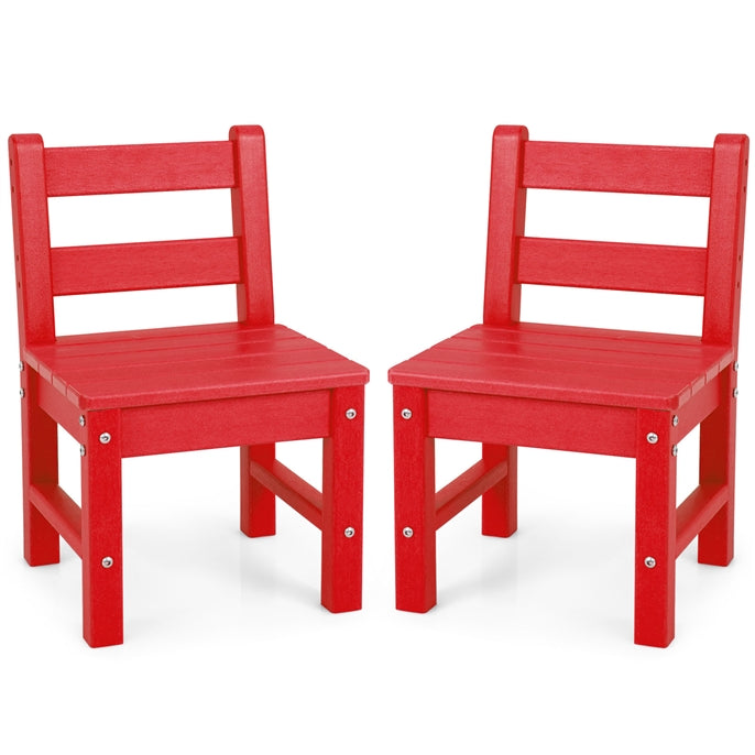 3-Piece All-Weather Kids Table & Chairs Set for Home & Backyard