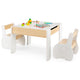 4-in-1 Wooden Kids Activity Table and Chair Set for Drawing and Studying