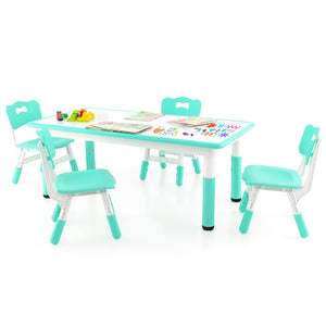 Kids Table and 4 Chairs Set