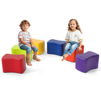 Modular Stool Set for Kids, 6 PCS Butterfly Stools with Detachable