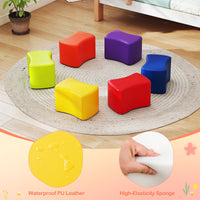 Modular Stool Set for Kids, 6 PCS Butterfly Stools with Detachable