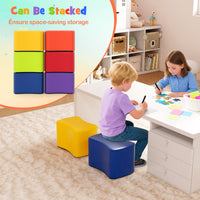 Modular Stool Set for Kids, 6 PCS Butterfly Stools with Detachable