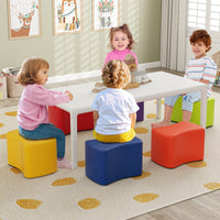 Modular Stool Set for Kids, 6 PCS Butterfly Stools with Detachable