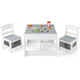 3-In-1 Kids Multi Activity Table & 2 Chairs Set for Toddlers
