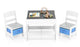 3-In-1 Kids Multi Activity Table & 2 Chairs Set for Toddlers